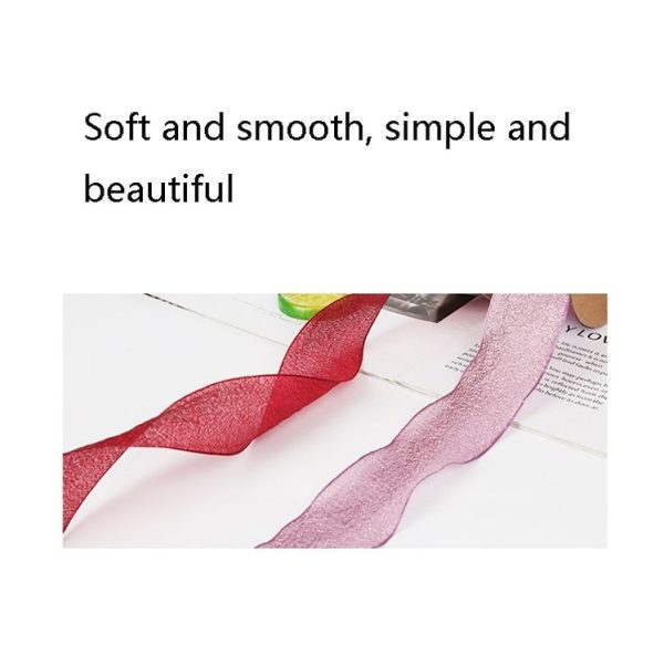 Kapok Yarn Ribbon Flower Packaging Ribbon Headdress Headband (Navy) - Image 3