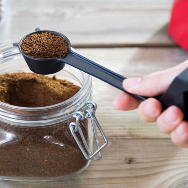 5 PCS Cartoon Giraffe Shape Coffee Spoon Coffee Bean Powder Quantitative Spoon Metering Plastic Spoon (Black) - Image 6