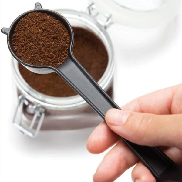 5 PCS Cartoon Giraffe Shape Coffee Spoon Coffee Bean Powder Quantitative Spoon Metering Plastic Spoon (Black) - Image 7