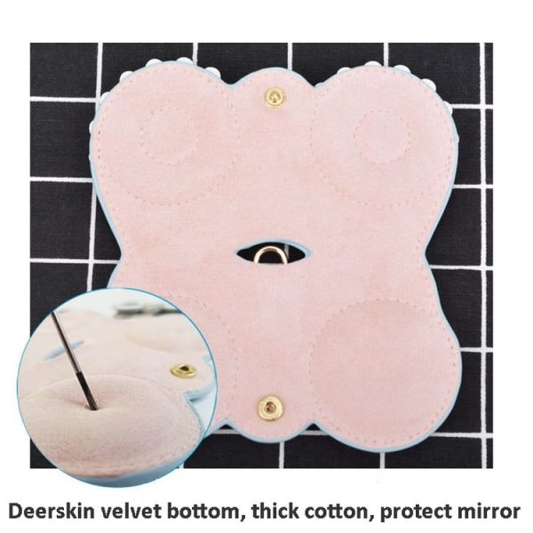 Cute And Funny PU Sunglasses Case Portable Glasses Case With Hanging Buckle, Colour: Cat Girl (Red Frame) - Image 5
