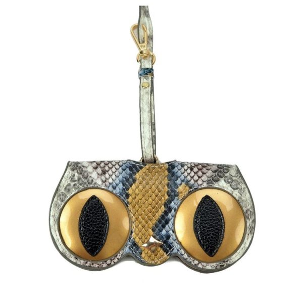Cute And Funny PU Sunglasses Case Portable Glasses Case With Hanging Buckle, Colour: Snake Eyes - Image 2