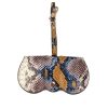 Cute And Funny PU Sunglasses Case Portable Glasses Case With Hanging Buckle, Colour: Snake Pattern Solid Color - Image 2