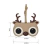 Cute And Funny PU Sunglasses Case Portable Glasses Case With Hanging Buckle, Colour: Snake Pattern Solid Color - Image 7