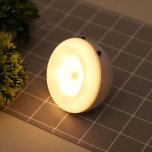 XYD-1001 Intelligent Human Body Induction + Light Sensor LED Night Light Desk Lamp Corridor Wall Lamp (White+Yellow Light)
