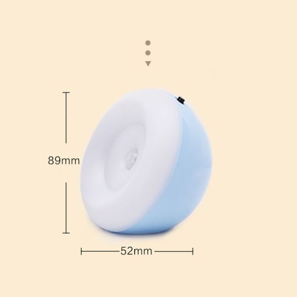 XYD-1001 Intelligent Human Body Induction + Light Sensor LED Night Light Desk Lamp Corridor Wall Lamp (White+Yellow Light) - Image 3