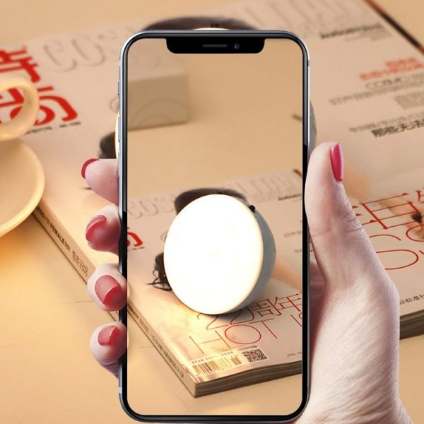 XYD-1001 Intelligent Human Body Induction + Light Sensor LED Night Light Desk Lamp Corridor Wall Lamp (White+Yellow Light) - Image 5