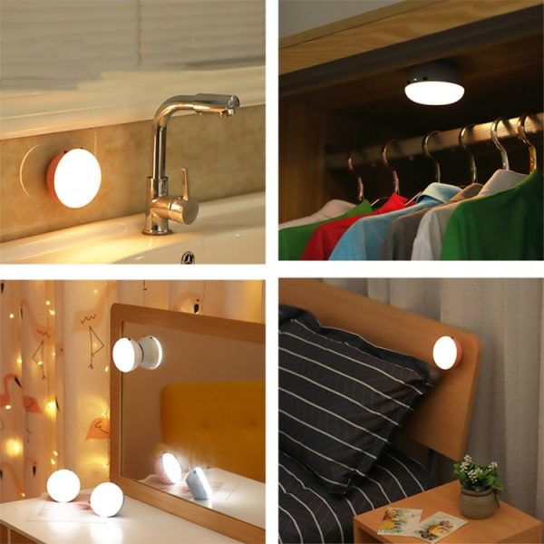 XYD-1001 Intelligent Human Body Induction + Light Sensor LED Night Light Desk Lamp Corridor Wall Lamp (White+Yellow Light) - Image 7