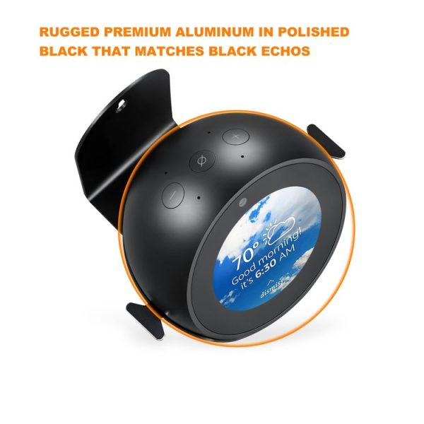 360-Degree Rotating Aluminum Alloy Wall-Mounted Bracket Is Suitable For Echo Spot, Colour: Bblack - Image 6