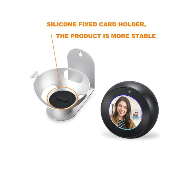 360-Degree Rotating Aluminum Alloy Wall-Mounted Bracket Is Suitable For Echo Spot, Colour: Silver - Image 4