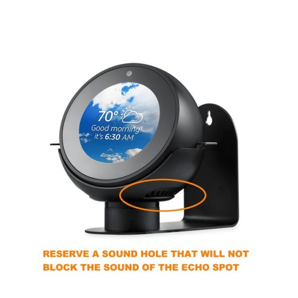 360-Degree Rotating Aluminum Alloy Wall-Mounted Bracket Is Suitable For Echo Spot, Colour: Silver - Image 5
