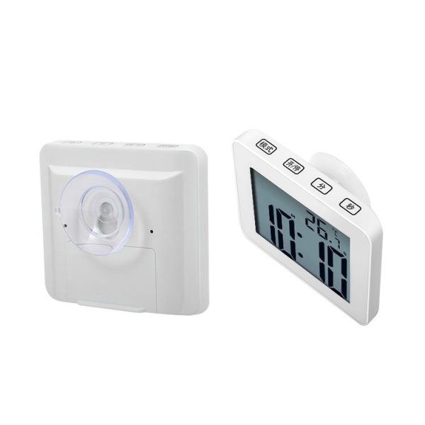 Waterproof Wall Clock LCD Bathroom Clock Kitchen Electronic Alarm Clock - Image 3