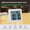 Waterproof Wall Clock LCD Bathroom Clock Kitchen Electronic Alarm Clock - Image 7