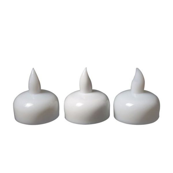 12 PCS Waterproof Candles SPA Shower Water Decorative Candle Lights LED Floating Candles (Yellow Light) - Image 2