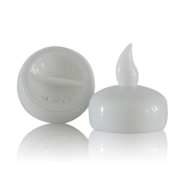 12 PCS Waterproof Candles SPA Shower Water Decorative Candle Lights LED Floating Candles (Yellow Light) - Image 3