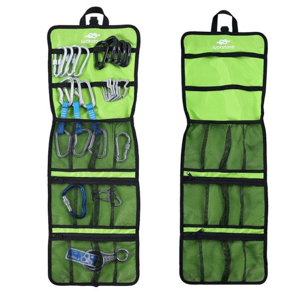 LUCKSTONE Outdoor Climbing Rope Hook Storage Bag Climbing Equipment Organizing Bag Tool Bag (Green) - Image 6