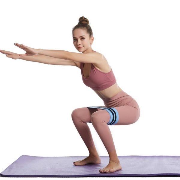 Squat Yoga Resistance Band Squat Loop Elastic Band, Size: 66 x 8cm(Blue) - Image 6