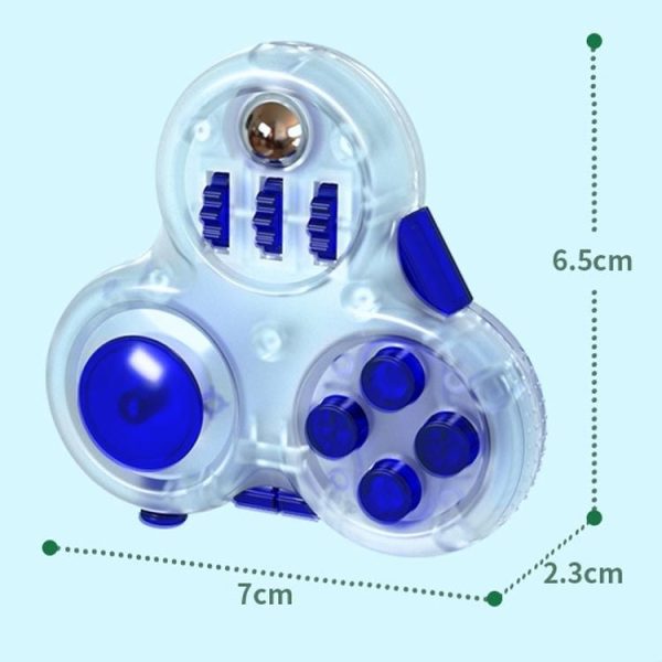 2 PCS Decompression Artifact Boring Vent Fingertip Rubik Cube Handle Fun Toy (Red) - Image 3