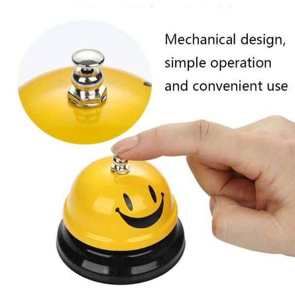 Bar Counter Dishes Ring Bell Pendant Brass Bell Meal Bell (Black Letters) - Image 3