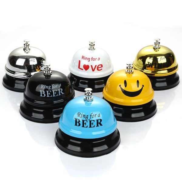 Bar Counter Dishes Ring Bell Pendant Brass Bell Meal Bell (Black Letters) - Image 9