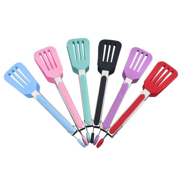 Kitchen Food Tongs Hotel Steak Tongs Insulated Long-Handled Bread Tongs Barbecue Clip Barbecue Clip (Pink) - Image 2