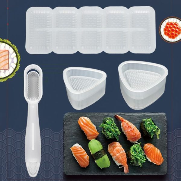 4 Sets Children Bento DIY Rice Ball Sushi Mold Set, Specification: Big Small Triangle - Image 4