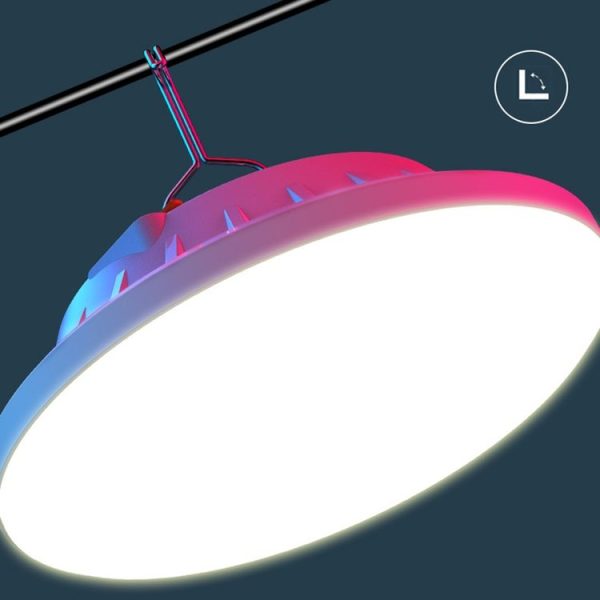 V61 60 LEDs UFO Rechargeable Light Household Emergency Light Bulb Outdoor Camping Night Market Stall Light - Image 4