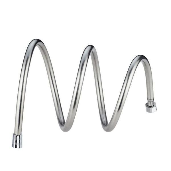Shower Hose Water Heater Rain Shower Bathroom Stainless Steel Shower PVC Nozzle Hose, Specification: 1.5m Silver - Image 2