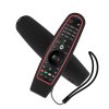 SIKAI CASE Smart TV Remote Control Protective Sleeve Remote Control Color Matching Silicone Sleeve Suitable For LG AN-MR600 / AN-MR650 (Black+Red) - Image 2