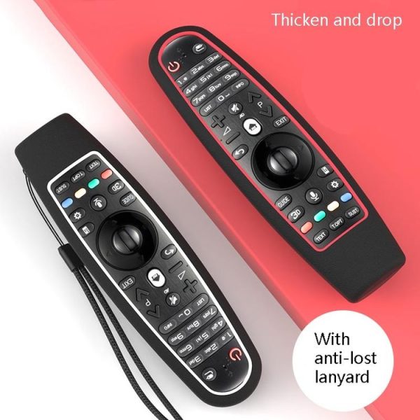 SIKAI CASE Smart TV Remote Control Protective Sleeve Remote Control Color Matching Silicone Sleeve Suitable For LG AN-MR600 / AN-MR650 (Black+Red) - Image 5