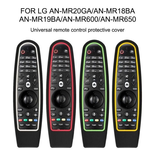 SIKAI CASE Smart TV Remote Control Protective Sleeve Remote Control Color Matching Silicone Sleeve Suitable For LG AN-MR600 / AN-MR650 (Black+Red) - Image 7
