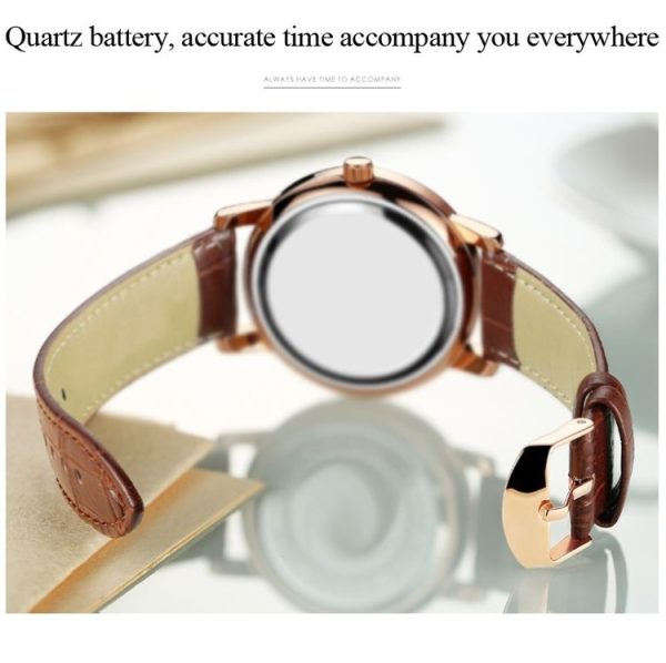 FNGEEN 5606 Men Luminous Casual Quartz Watch (White Steel White Shell Black Surface) - Image 6