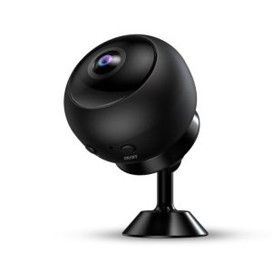 A12 Mini 1080P 5GHz Wireless WiFi Security Camera Night Vision Remote Home Small Surveillance Camera (Matte Black)