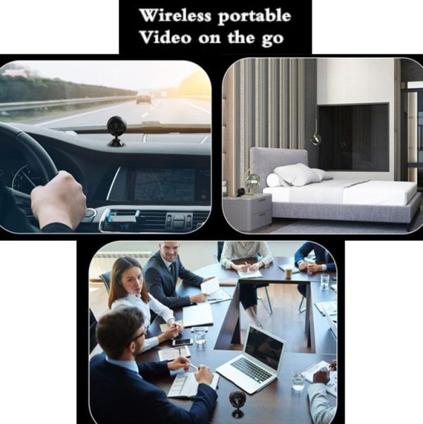 A12 Mini 1080P 5GHz Wireless WiFi Security Camera Night Vision Remote Home Small Surveillance Camera (Matte Black) - Image 16