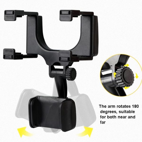 2 PCS Car Rearview Mirror Mobile Phone Bracket Tachograph Fixing Clip - Image 3