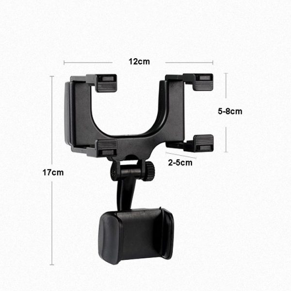 2 PCS Car Rearview Mirror Mobile Phone Bracket Tachograph Fixing Clip - Image 6