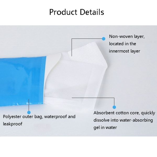 4 PCS Convenient Travel Emergency Urine Bag Car Urinal Bag (Blue) - Image 5