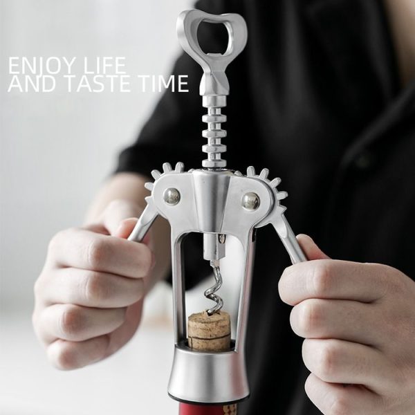 Kitchen Multifunctional Manual Wine Zinc Alloy Bottle Opener - Image 6
