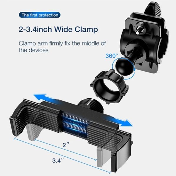 Bicycle Strap Mobile Phone Holder Bicycle Mountain Bike Phone Holder (Clip Type) - Image 6