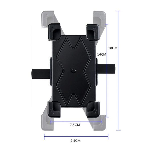 WHEEL UP Bicycle Automatic Bracket Motorcycle Mobile Phone Bicycle Navigation Rack (Upgrade-handlebar) - Image 7