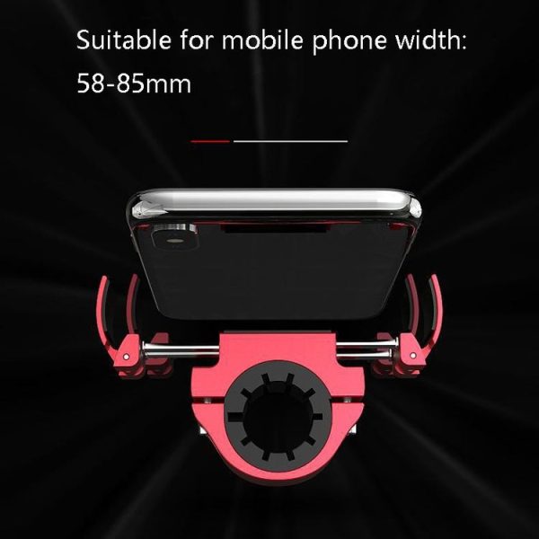 Electric Vehicle Invisible Mobile Phone Holder Bicycle Ring-Shaped Mobile Phone Holder, Colour: Black - Image 6