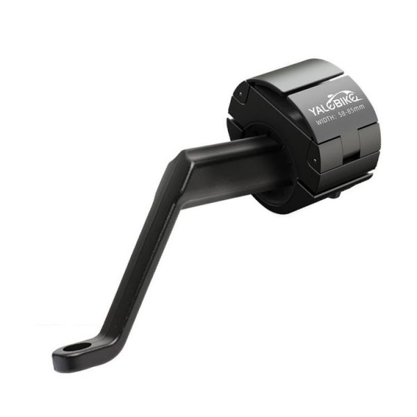 Electric Vehicle Invisible Mobile Phone Holder Bicycle Ring-Shaped Mobile Phone Holder, Colour: Black + Mirror Frame