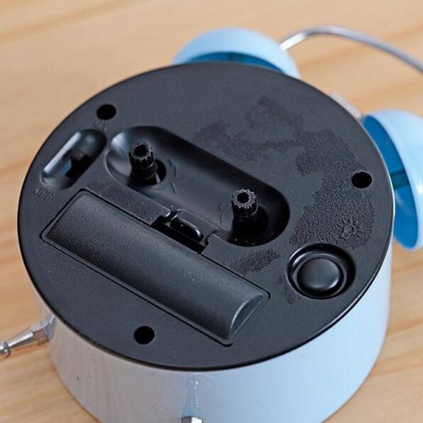 Cartoon Alarm Clock Ringing At The Bedside Of Students Metal Alarm Clock With Night Light, Color Random Deilvery - Image 4