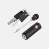 Customs Lock Wire Rope Padlock Skull Customs Code Lock (Black) - Image 4
