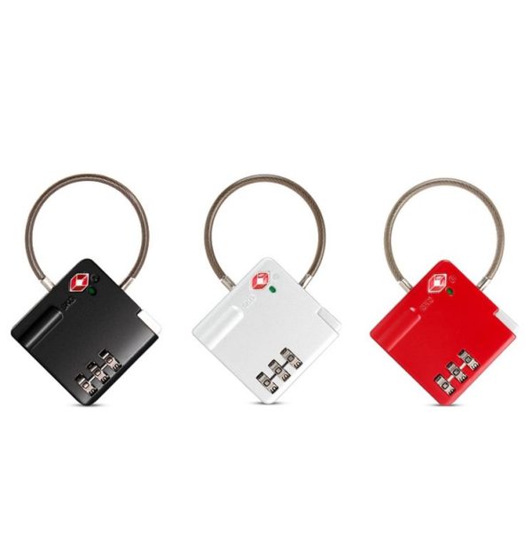 TSA Customs Combination Lock Anti-Theft Wire Padlock (Silver) - Image 2