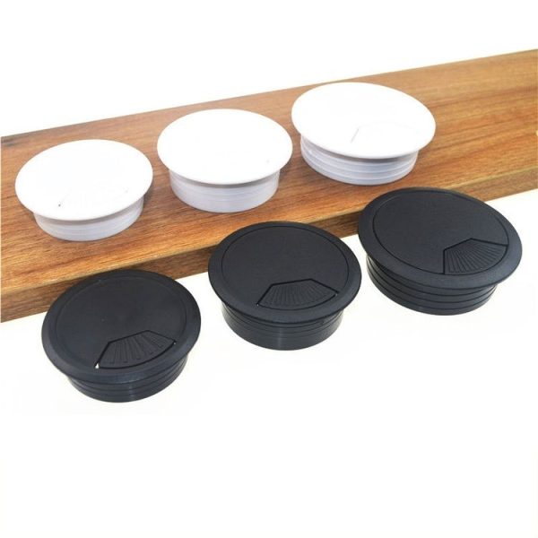 20 PCS ABS Plastic Round Cable Box Computer Desk Cable Hole Cover, Specification: 50mm (White) - Image 3