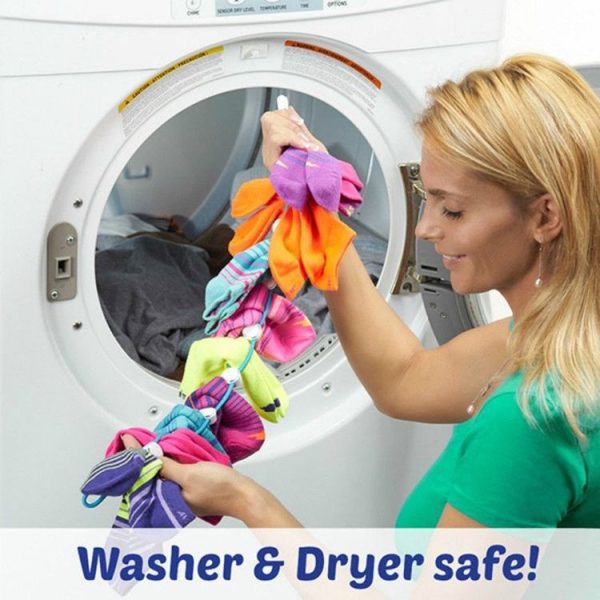 Socks Storage Organizer Socks Cleaning Aid Hanging Socks, Romdom Color Delivery - Image 4