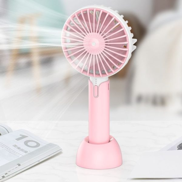 Desktop Portable Handheld Mini Silent Fan, Colour: X2 White - Image 4