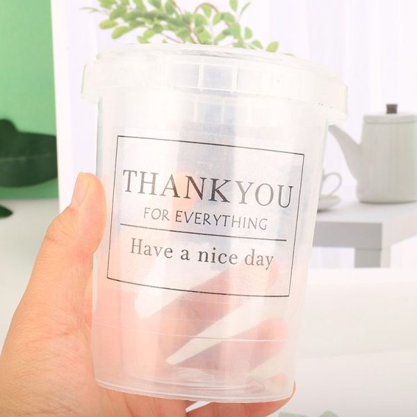 100 Packs Thank You Drink Bottle Sticker Transparent Self-Adhesive Baking Sticker Label - Image 6