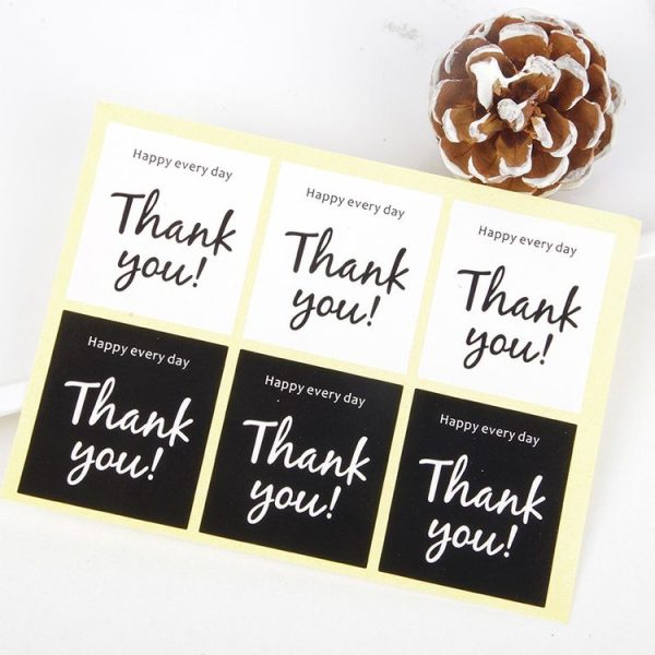 100 Pcks Thank You Moon Cake And Egg Yolk Pastry Sealing Sticker Packaging Box Sticker Decoration - Image 3