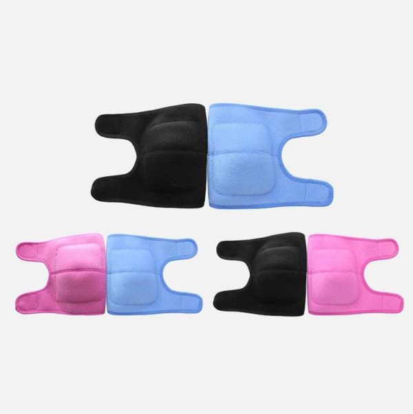 Children Sponge Thickened Knee Pads Sports Dancing Anti-Fall Protective Gear, Specification: M (Rose Red) - Image 2